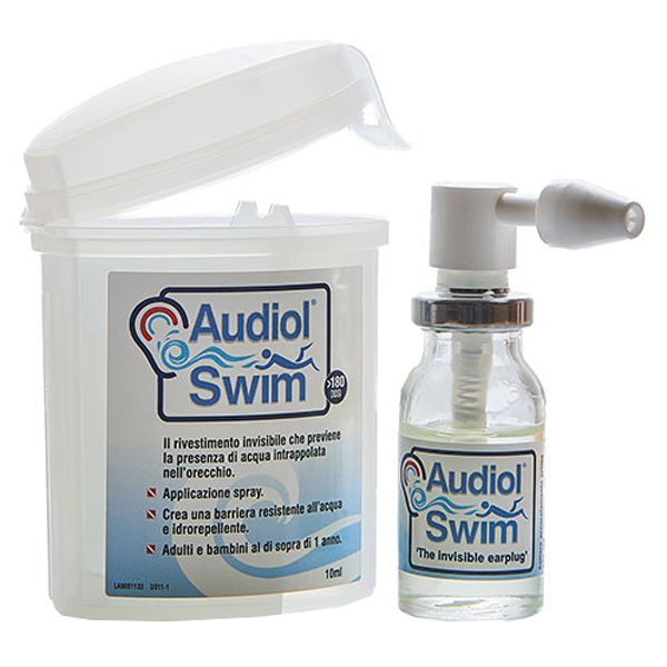 AUDIOLSWIM SOLUZIONE RIVESTIMENTO CANALE UDITIVO COME BARRIERA IDROREPELLENTE - Farmacia Castello Srl