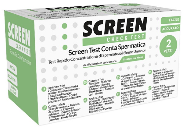 SCREEN TEST CONTA SPERMATICA SCREEN 2 PEZZI - Farmacia Castello Srl
