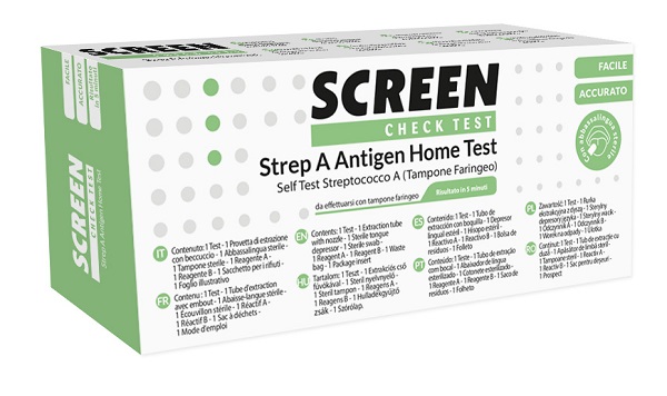 STREP A ANTIGEN HOME TEST DETERMINAZIONE QUALITATIVA ANTIGENI STREPTOCOCCO A DA TAMPONE FARINGEO 2 PEZZI - Farmacia Castello Srl