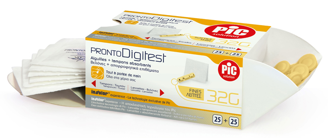 LANCETTE PUNGIDITO PIC PRONTO DIGITEST GAUGE 32 25 PEZZI - Farmacia Castello Srl