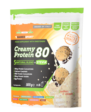 CREAMY PROTEIN 80 COOKIES & CREAM 500 G - Farmacia Castello Srl