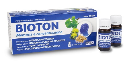 BIOTON ELEUTEROCOCCO MEMORIA CONCENTRAZIONE 14 FLACONCINI - Farmacia Castello Srl