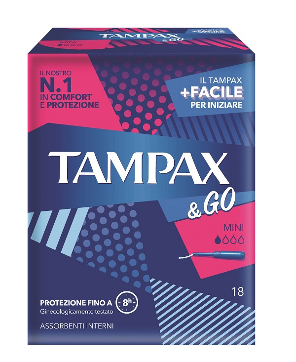 TAMPAX & GO MINI 18 PEZZI - Farmacia Castello Srl