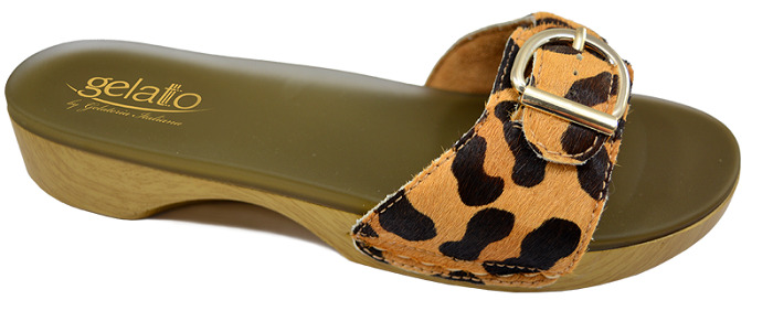 ZOCCOLO SOLE MIO ANIMAL LEOPARD CON PLANTARE IN GEL 35-36 - Farmacia Castello Srl