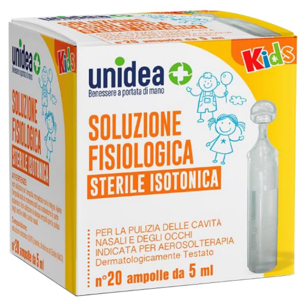 SOLUZIONE FISIOLOGICA UNIDEA 20 AMPOLLE DA 5 ML - Farmacia Castello Srl