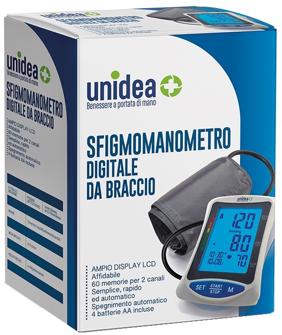 SFIGMOMANOMETRO DIGITALE BRACCIO UNIDEA - Farmacia Castello Srl
