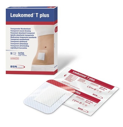 MEDICAZIONE POST-OPERATORIA LEUKOMED T PLUS TRASPARENTE IMPERMEABILE 8 X 10 CM - Farmacia Castello Srl