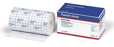 FASCIA AUTOADESIVA IPOALLERGENICA FIXOMULL STRETCH PER FISSAGGIO CATETERI M 5 X 5 CM - Farmacia Castello Srl