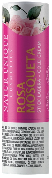 NATUR UNIQUE STICK LABBRA ROSA MOSQUETA - Farmacia Castello Srl