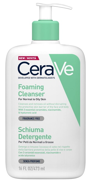 CERAVE SCHIUMA DETERGENTE VISO 473 ML - Farmacia Castello Srl