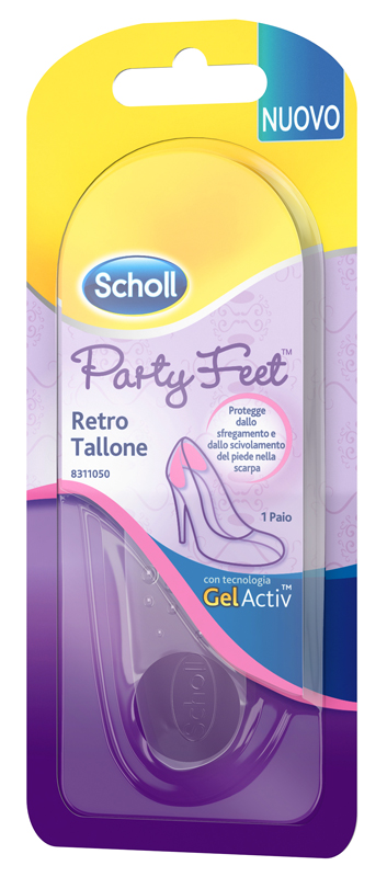 PLANTARE ORTOPEDICO PER RETRO TALLONE PARTY FEET SCHOLL GEL ACTIV 1 PAIO - Farmacia Castello Srl