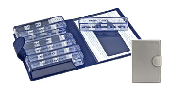 PORTAPILLOLE SETTIMANALE MEDIDOS SILVER APERTURA/CHIUSA IN VELCRO 10,5X15,5X2,5 CM - Farmacia Castello Srl