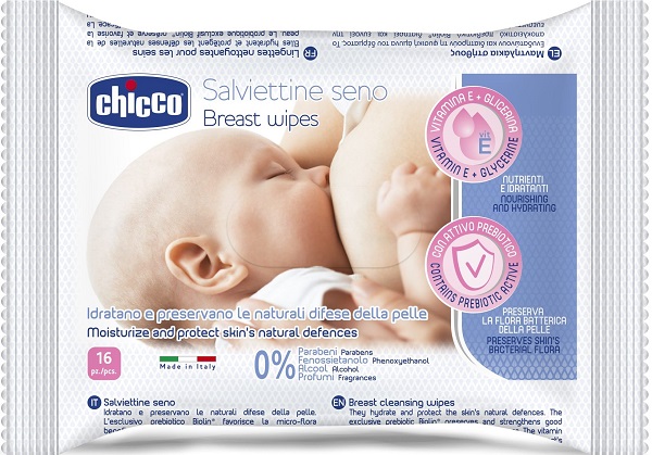 CHICCO SALVIETTE DETERGENTI PER IL SENO 16 PEZZI - Farmacia Castello Srl