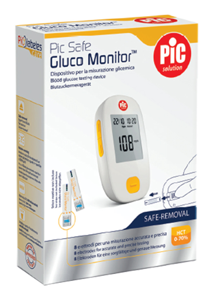 GLUCOMETRO CON MONITOR PIC GLUCO SAFE 1 PEZZO - Farmacia Castello Srl