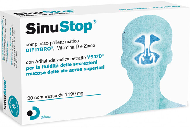 SINUSTOP 20 COMPRESSE DA 1190 MG - Farmacia Castello Srl
