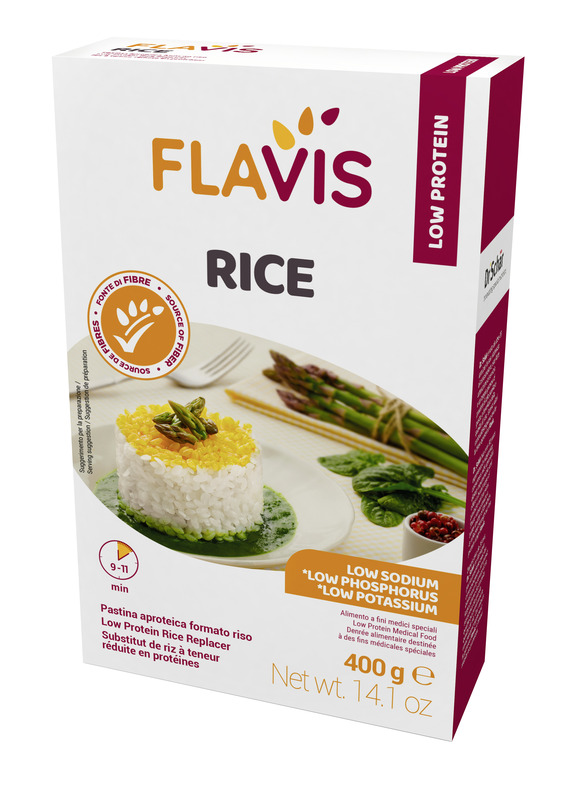 FLAVIS RICE PASTINA APROTEICA FORMATO RISO 400 G - Farmacia Castello Srl