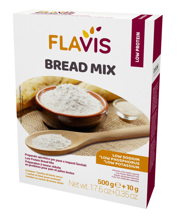 FLAVIS BREAD MIX PREPARATO PER PANE E IMPASTI LIEVITATI APROTEICI 500 G - Farmacia Castello Srl
