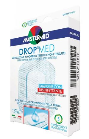 MEDICAZIONE MASTER-AID DROP MED 10 X 10 CM 5 PEZZI - Farmacia Castello Srl