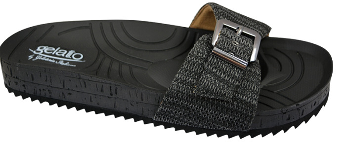 CIABATTA WOODSTOCK MAN BLACK 40/41 - Farmacia Castello Srl