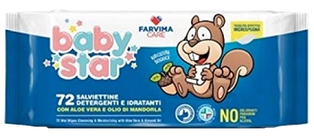 BABYSTAR SALVIETTE BEBE' POPUP 72 PEZZI - Farmacia Castello Srl