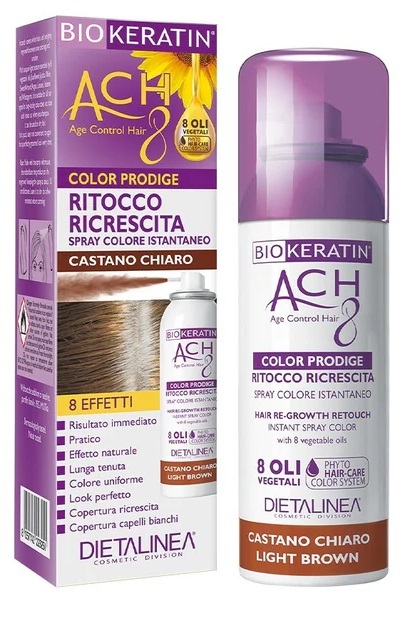 BIOKERATIN ACH8 PRODIGE RITOCCO RICRESCITA CASTANO CHIARO 75 ML DIETALINEA - Farmacia Castello Srl