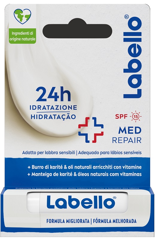 LABELLO MED REPAIR SPF15 24H IDRATAZIONE FONDENTE SULLE LABBRA 5,5 ML - Farmacia Castello Srl