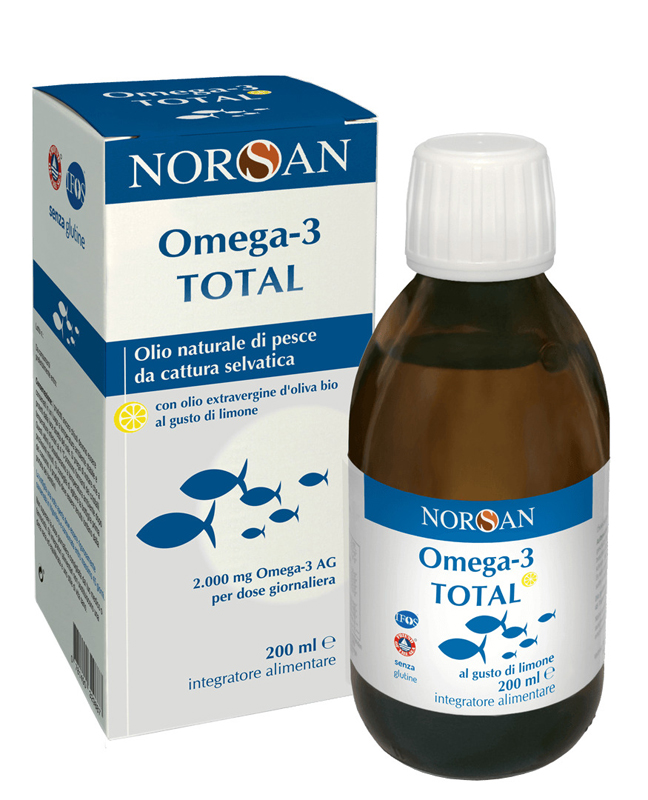 NORSAN OMEGA 3 TOTAL 200 ML GUSTO LIMONE - Farmacia Castello Srl
