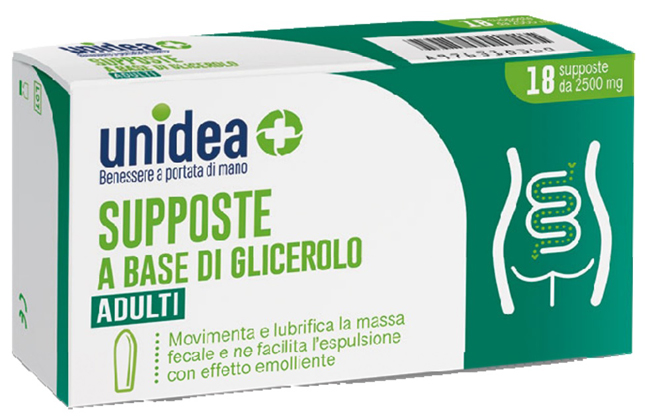 UNIDEA SUPPOSTE GLICEROLO 2500MG 18 PEZZI - Farmacia Castello Srl