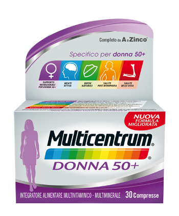 MULTICENTRUM DONNA 50+ 60 COMPRESSE - Farmacia Castello Srl