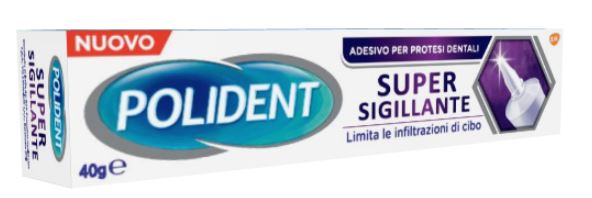 POLIDENT SUPER TENUTA+SIGILLANTE ADESIVO PROTESI DENTALE 40 G - Farmacia Castello Srl