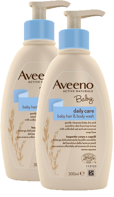 AVEENO BABY BAGNETTO TESTA PIEDI 300 ML BUNDLE - Farmacia Castello Srl