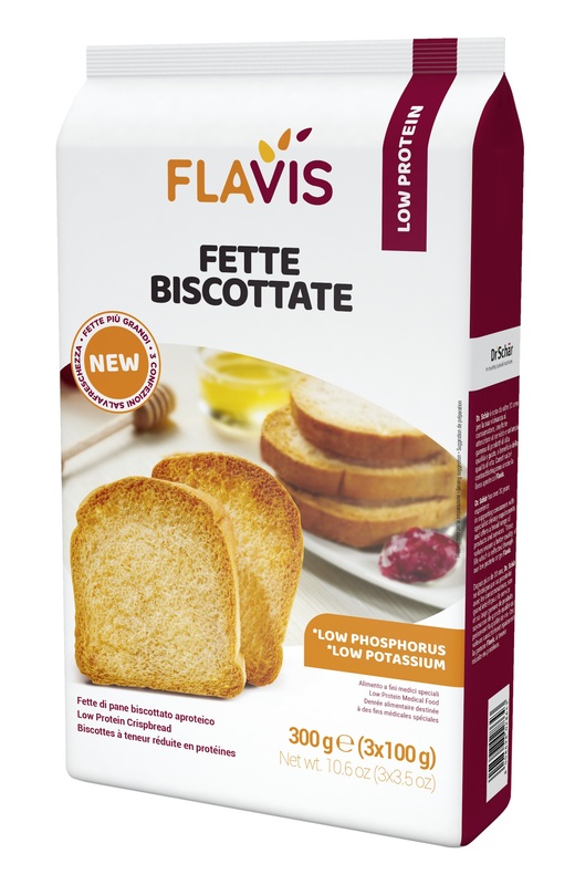 FLAVIS FETTE BISCOTTATE APROTEICHE 300 G - Farmacia Castello Srl