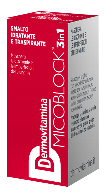 DERMOVITAMINA MICOBLOCK 3 IN 1 SMALTO IDRATANTE E TRASPIRANTE ROSSO 5 ML - Farmacia Castello Srl