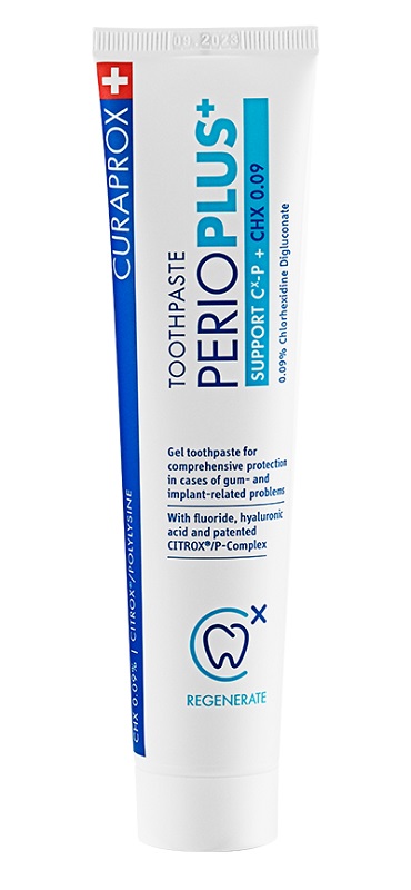 CURAPROX PERIOPLUS+ SUPPORT DENTIFRICIO CHX 0,09% 75 ML - Farmacia Castello Srl