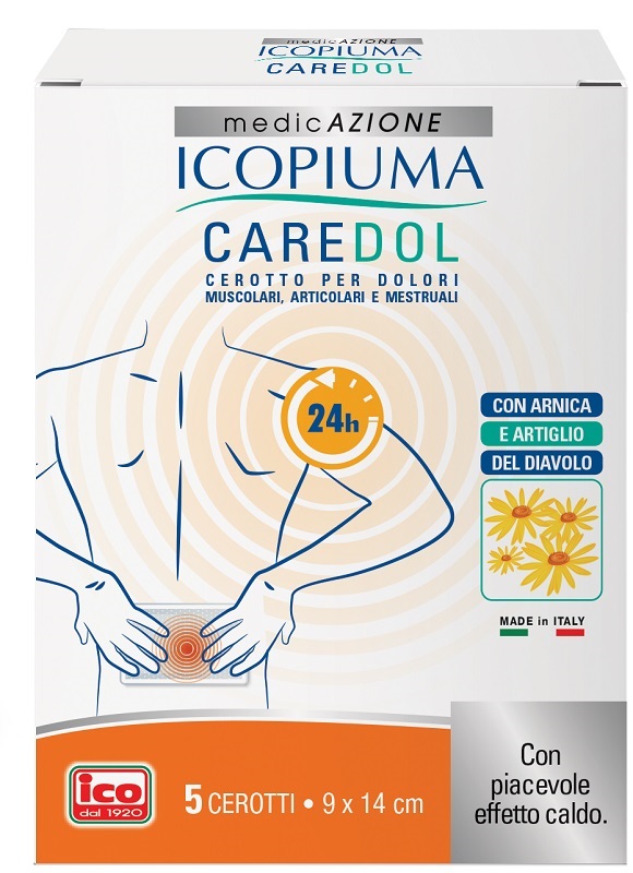 ICOPIUMA CAREDOL CEROTTO DOL RETTANGOLARE 5 PEZZI - Farmacia Castello Srl