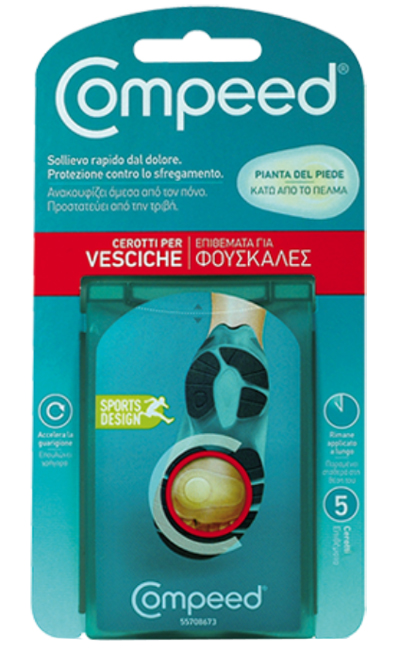COMPEED CEROTTI PER VESCICHE PIANTA PIEDE SPORT 5 PEZZI - Farmacia Castello Srl
