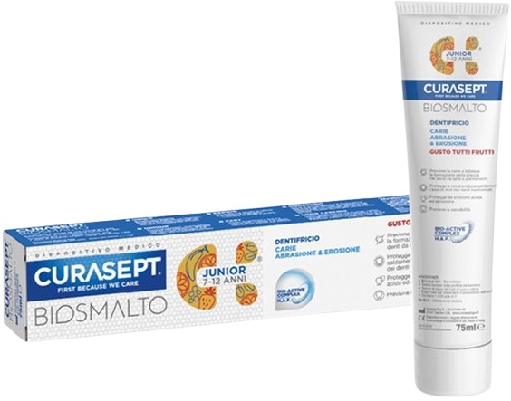 CURASEPT BIOSMALTO DENTIFRICIO JUNIOR 75 ML - Farmacia Castello Srl