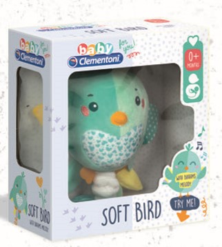 BABY CLEMENTONI PRIMI MESI MORBIDO UCCELLO - Farmacia Castello Srl