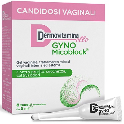 DERMOVITAMINA GYNOMICOBLOCK M 8 TUBETTI MONODOSE 5 ML - Farmacia Castello Srl