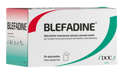 BLEFADINE 14 SALVIETTE MONOUSO PER DETERSIONE PERIOCULARE - Farmacia Castello Srl