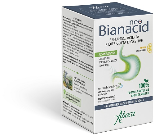 NEOBIANACID 45 COMPRESSE LIMONE - Farmacia Castello Srl