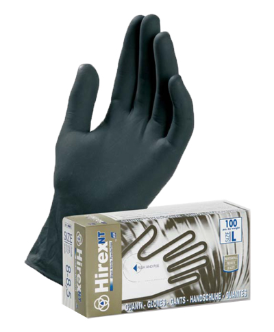 GUANTI NITRILE BLACK SENZA POLVERE S AMBIDESTRO 100 PEZZI NON STERILE - Farmacia Castello Srl