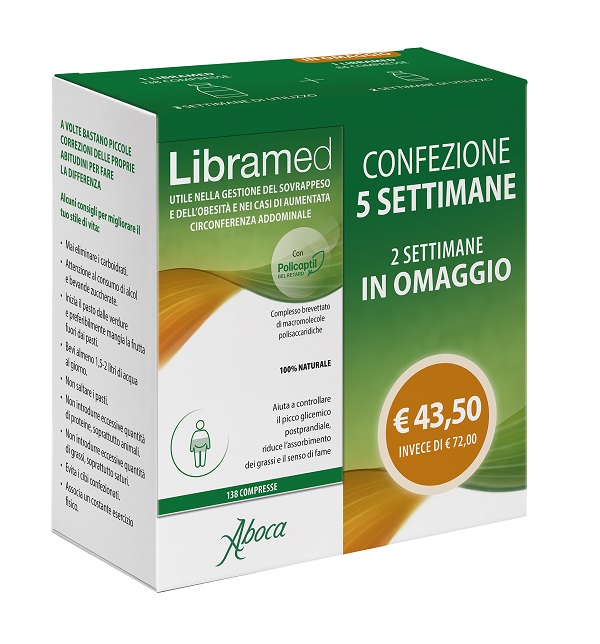 LIBRAMED TRATTAMENTO 5 SETTIMANE 138 + 84 COMPRESSE - Farmacia Castello Srl