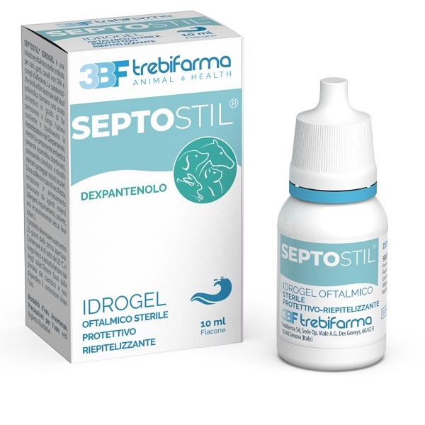 SEPTOSTIL SOLUZIONE OFTALMICA IDRATANTE EPITELIO PROTETTIVA LENITIVA LUBRIFICANTE PER CANI E GATTI 10 ML - Farmacia Castello Srl