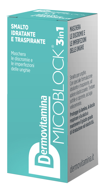 DERMOVITAMINA MICOBLOCK 3 IN 1 SMALTO IDRATANTE E TRASPIRANTE TURCHESE 5 ML - Farmacia Castello Srl