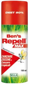 BEN'S REPELLENTE BIOCIDA 50% 100 ML - Farmacia Castello Srl