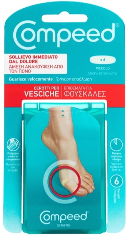 COMPEED CEROTTI PER VESCICHE PICCOLO 6 PEZZI - Farmacia Castello Srl