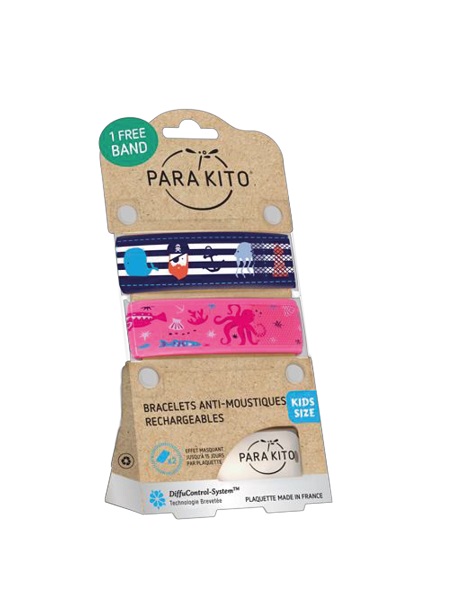 BRACCIALE ANTIZANZARE PARAKITO EFAS DOUBLE PACK KIDS - Farmacia Castello Srl
