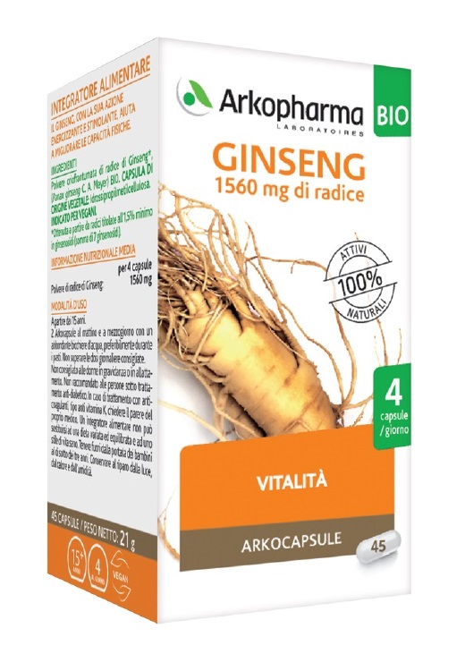 ARKOCPS GINSENG 45 CAPSULE BIO - Farmacia Castello Srl