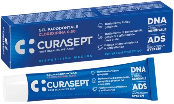 CURASEPT GEL PARODONTALE 0,5% 30 ML ADS + DNA - Farmacia Castello Srl